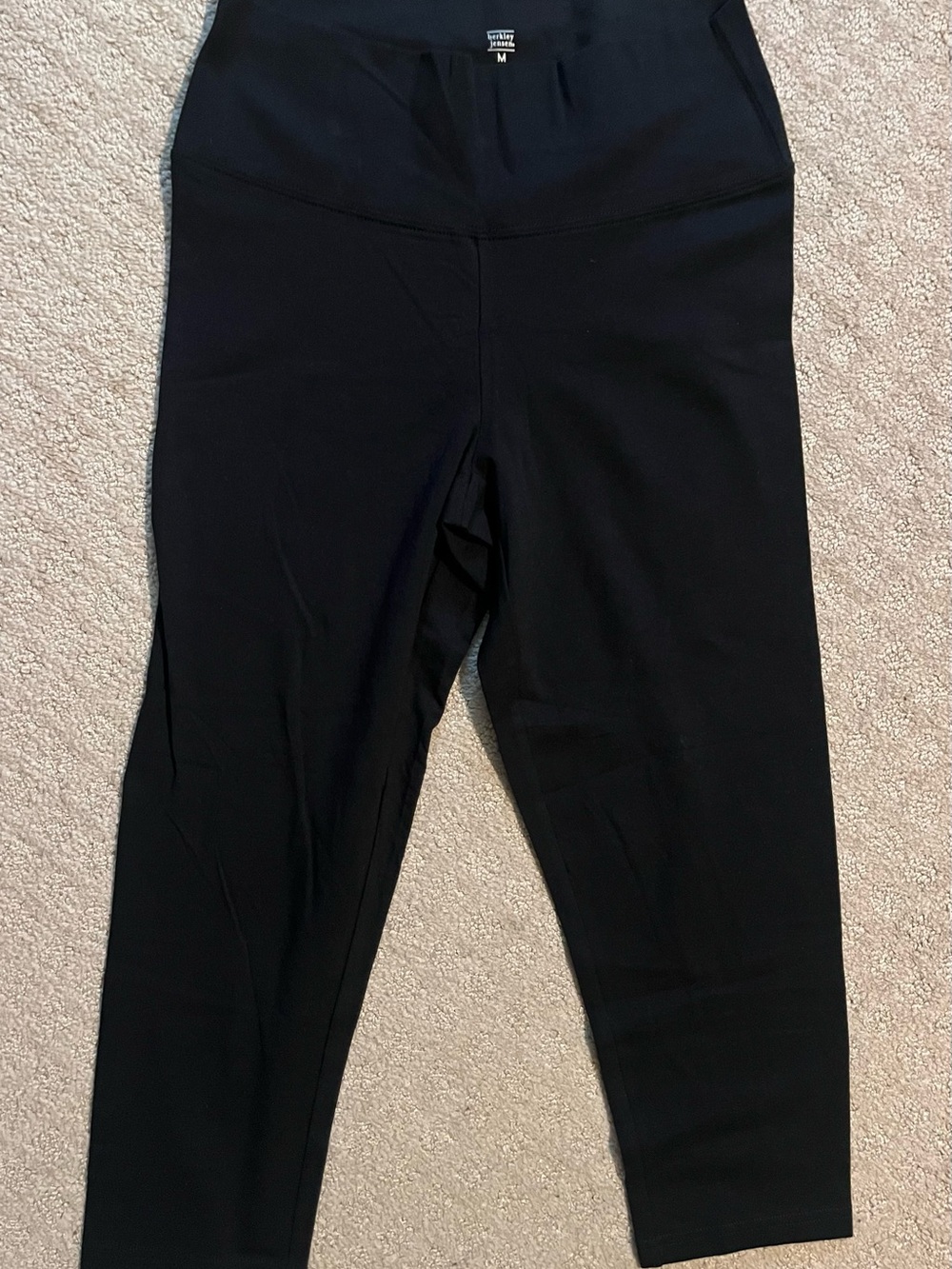 Black High-Waist Active Loggings large new